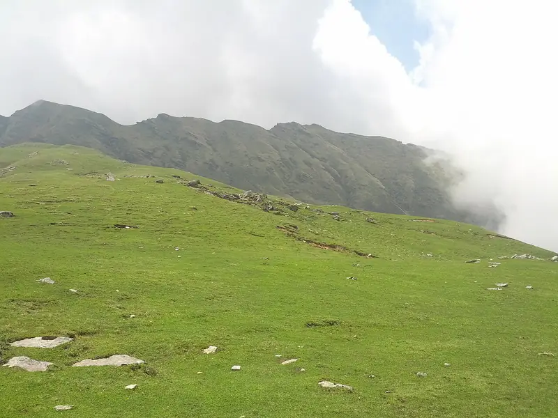 Khaliya Top meadow in the Himalayas