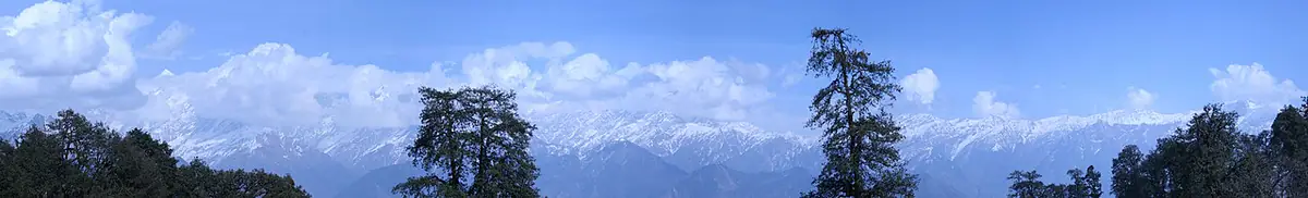 Panoramic Panchachuli view from Munsyari