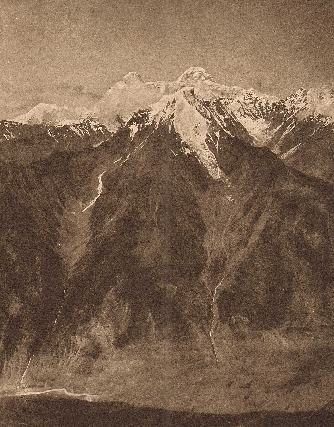 Nanda Devi viewed from near Milam, on the trekking route